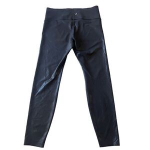 Knix High Rise Contour Leggings Black Shiny Size L